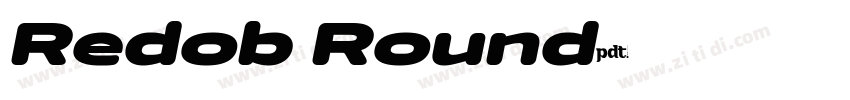 Redob Round字体转换
